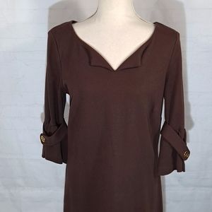 Elizabeth McKay Brown Knit Dress
